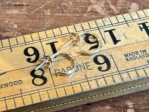 Mini Tide Huggie Gold Plated Silver