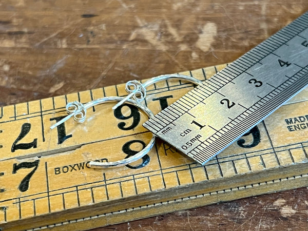 Midi Radiance Hoop Silver