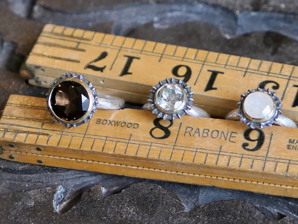 Smoky Quartz Cup Ring