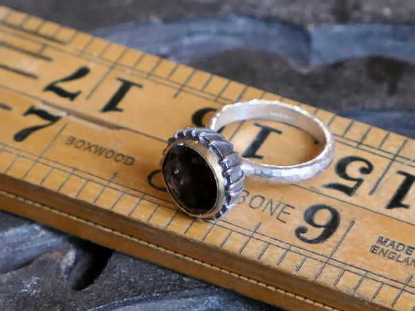 Smoky Quartz Cup Ring