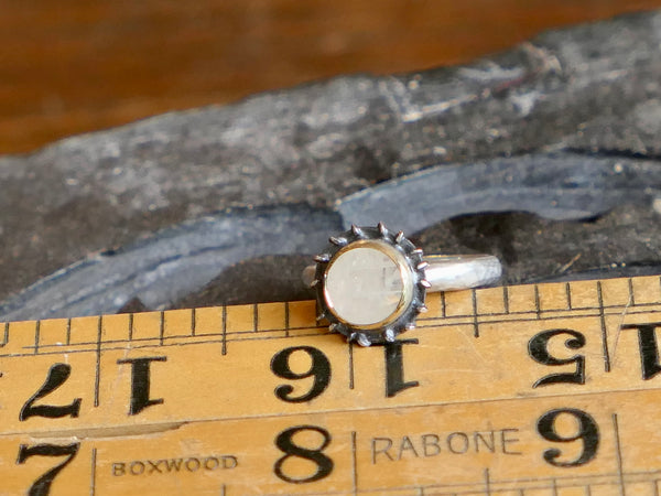 Moonstone Cup Ring