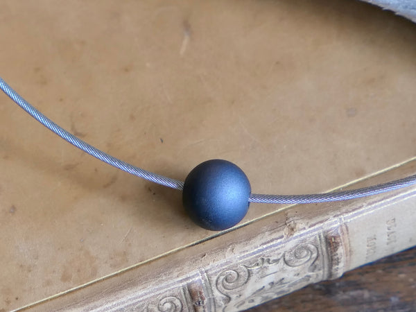 Vintage and Preloved Aluminium Bead on Stainless Steel Neck Wire