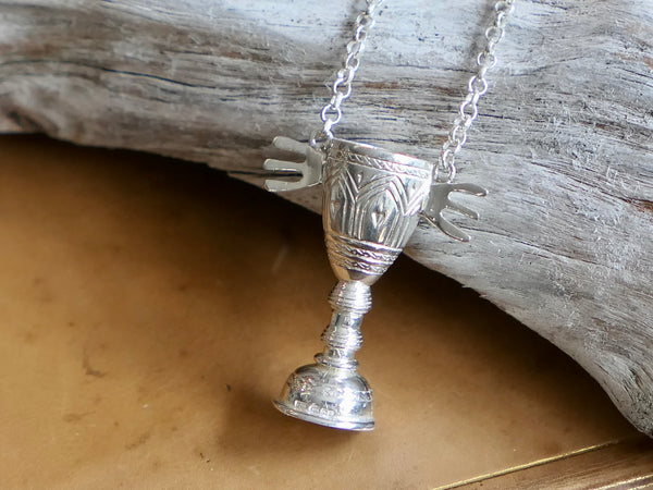 Vintage and Preloved Silver Chalice Necklace