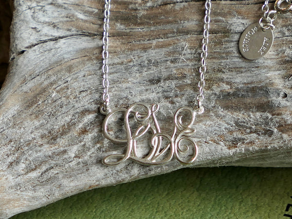 Vintage and Preloved Silver Love Necklace