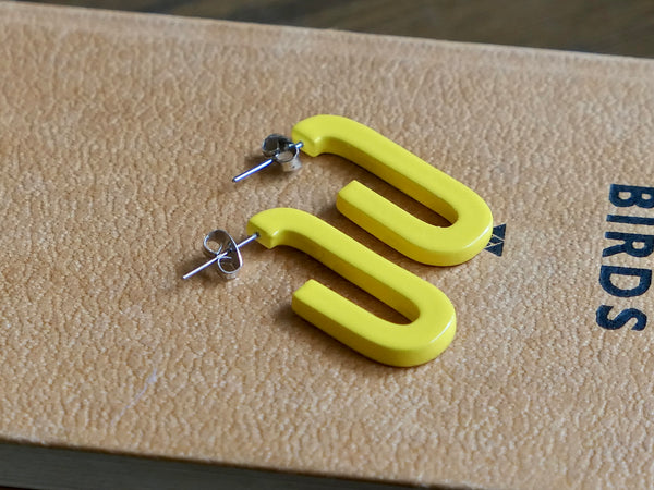 Oblong Horn Hoop Yellow
