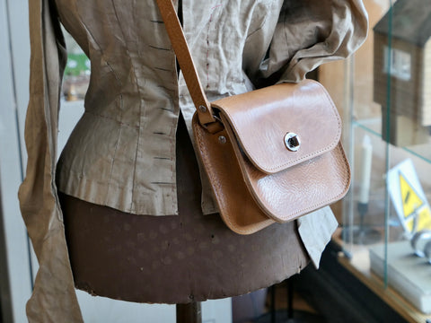 Tan Leather Cross Body Bag