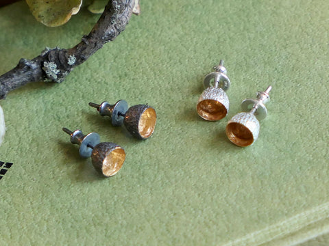 Extra Small Acorn Cup Studs