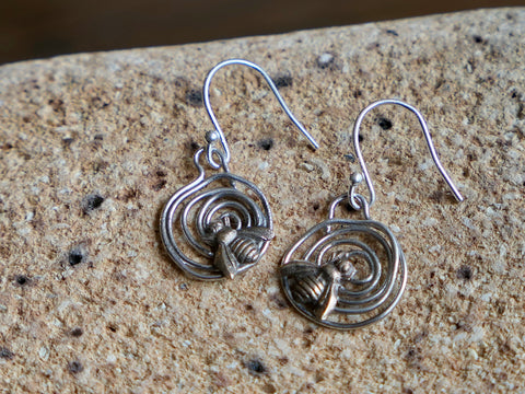 Tiny Bee Earrings