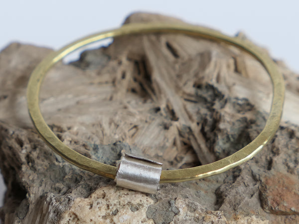Rip Curl Bangle Brass and Silver