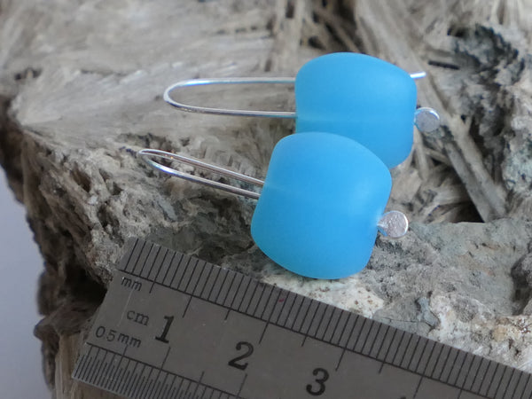 Turquoise Czech Glass Earrings