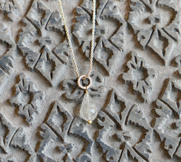 Gita Pendant with Golden Rutile Quartz