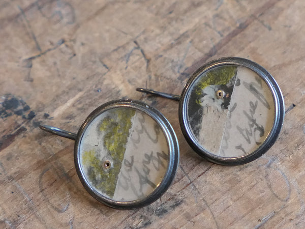 Large Paper Dot Earrings