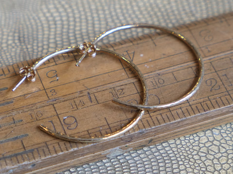 Maxi Radiance Hoops Gold Plated Silver