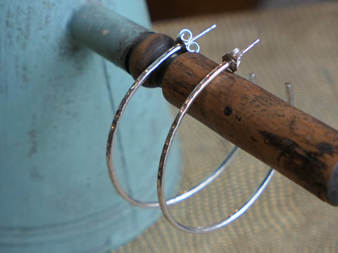 Maxi Radiance Hoops Sterling Silver
