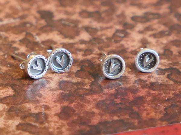 Heart Stud Earrings