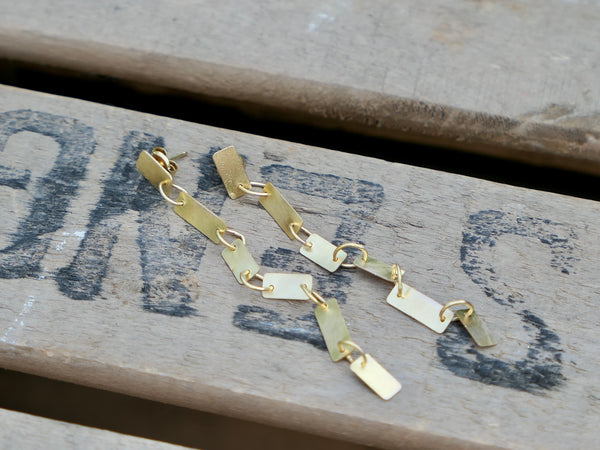 Rectangle Cascade Earrings