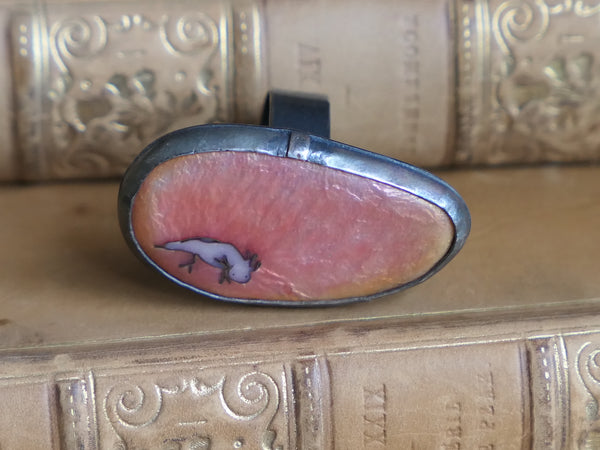 Enamel Axolotl Ring