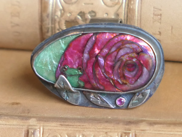 Frog and Rose Ring