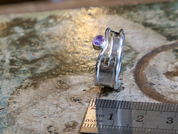 Misu Ring with Purple Sapphire