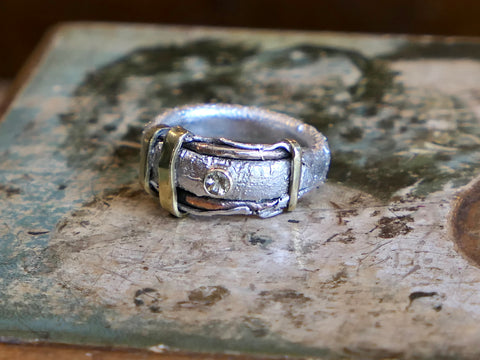 Mixed Metal Ring with Citrine
