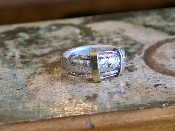 Mixed Metal Ring with Diamond #2