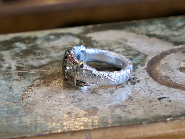 Mixed Metal Ring with Diamond #2