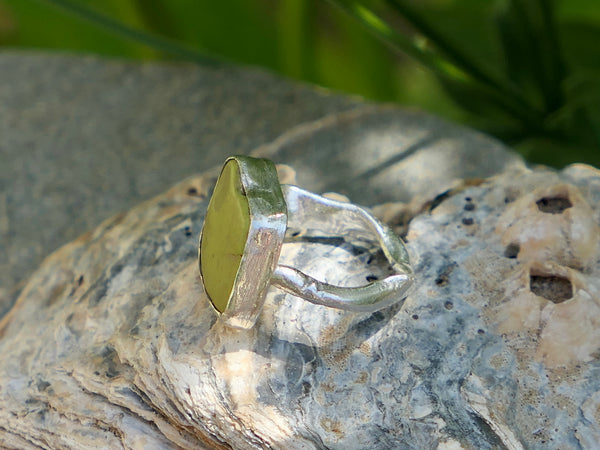 Yellow Vintage Beach Plastic Ring