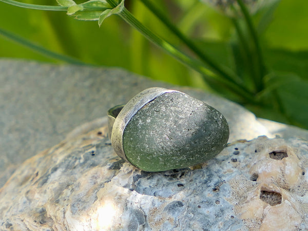 Green Sea Glass Ring