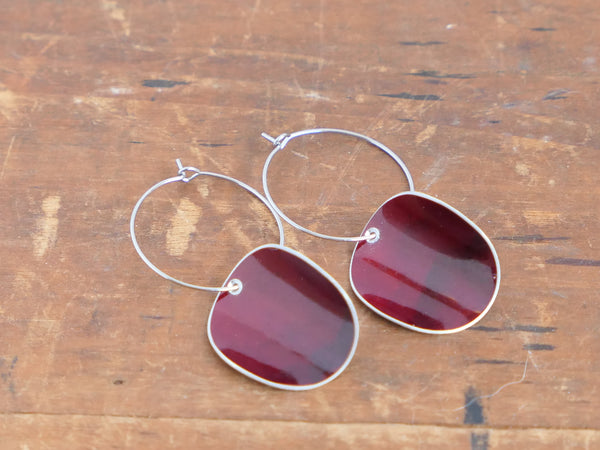 Floris Hoop Earrings Chestnut