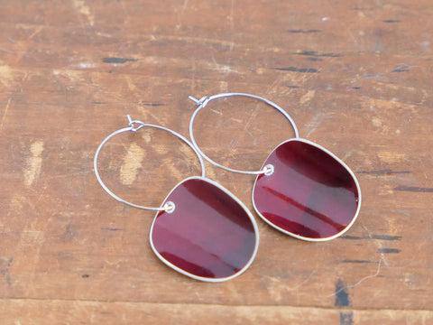 Floris Hoop Earrings Chestnut