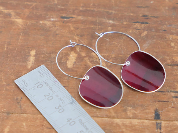 Floris Hoop Earrings Chestnut