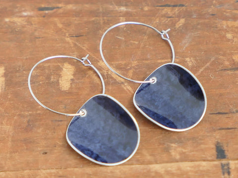Floris Hoop Earrings Petrol