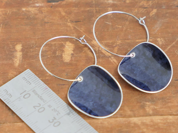 Floris Hoop Earrings Petrol