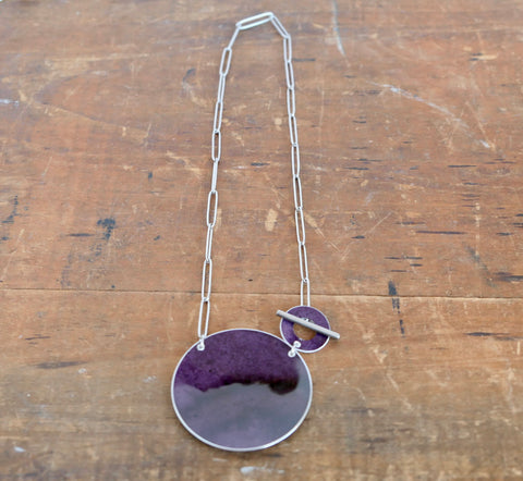 Luna Pendant Aubergine