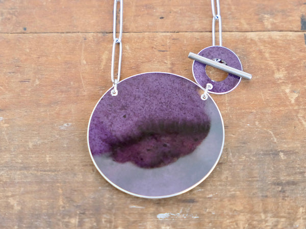 Luna Pendant Aubergine