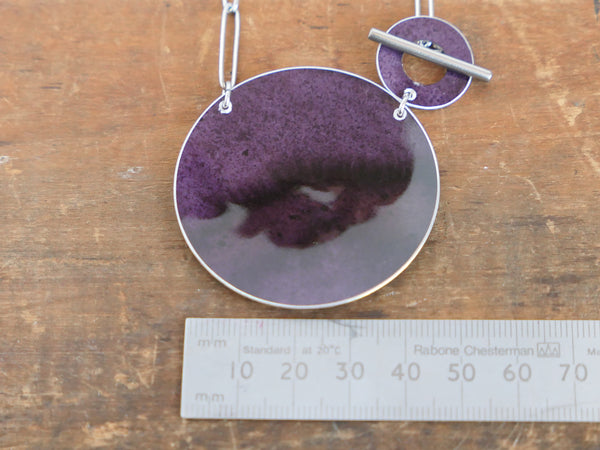 Luna Pendant Aubergine