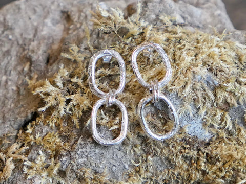 Men An Tol Silver Drop Earrings