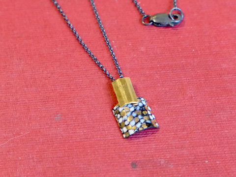 Gold Plated Rectangle and Square Pendant