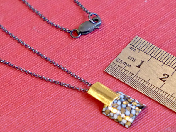 Gold Plated Rectangle and Square Pendant