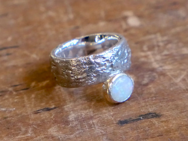 Opal Gold and Silver Ring