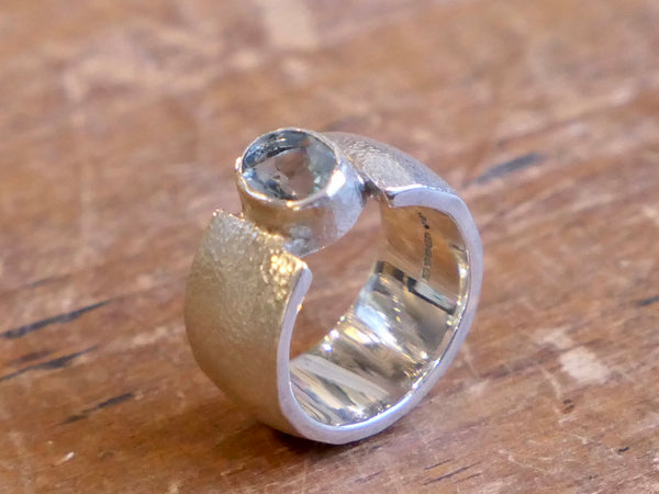 Sterling Silver and Fluorite Ring