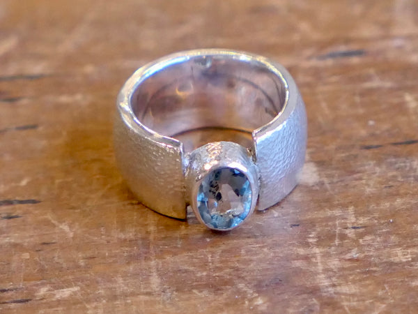 Sterling Silver and Fluorite Ring