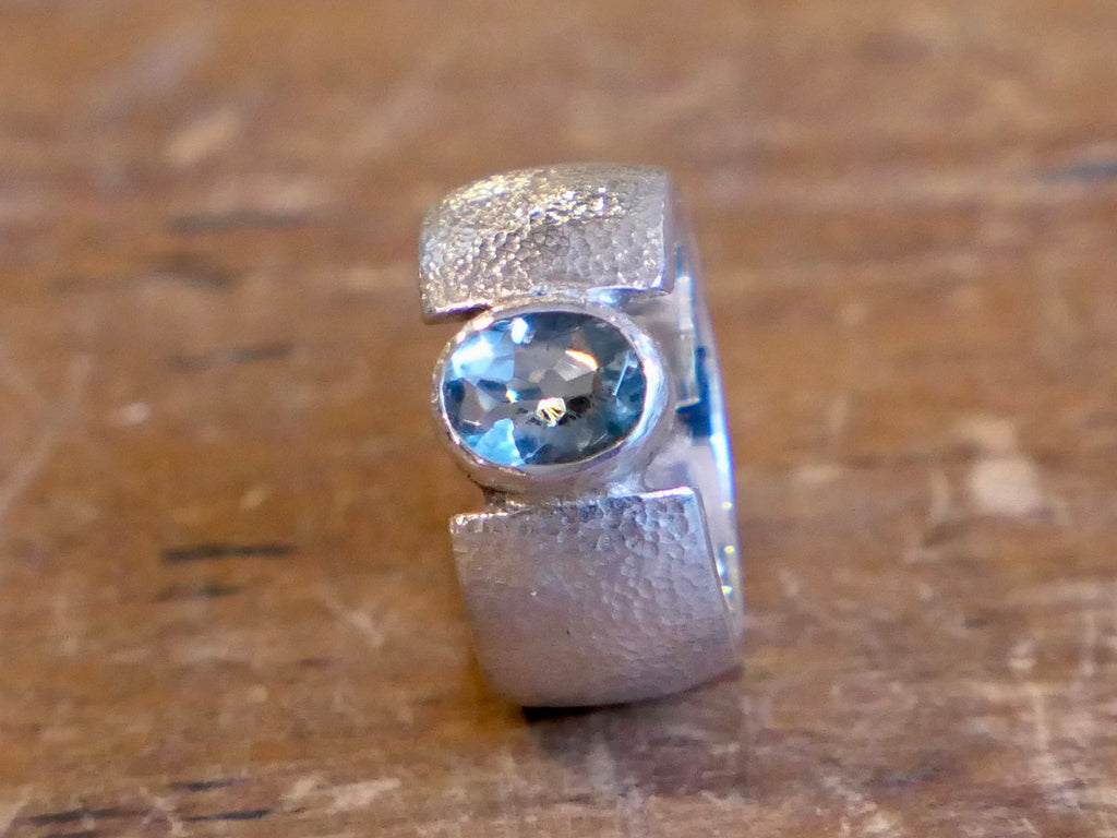 Sterling Silver and Fluorite Ring