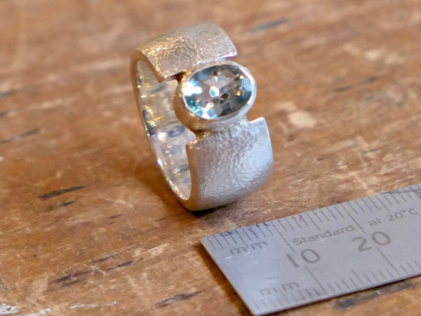 Sterling Silver and Fluorite Ring