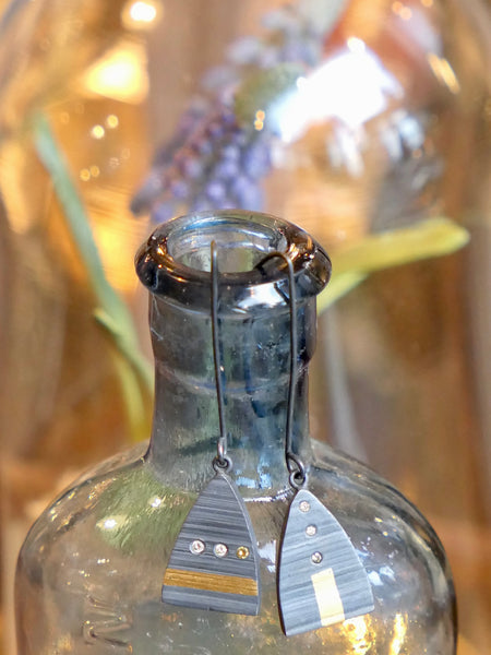 Keum Boo and Yellow Diamond Danglies