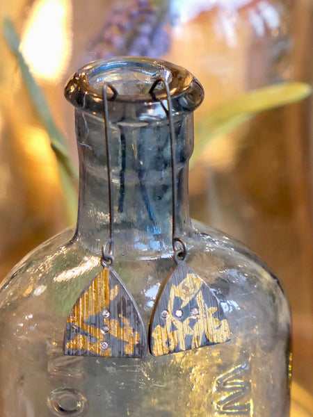 Keum Boo and Pink Diamond Danglies