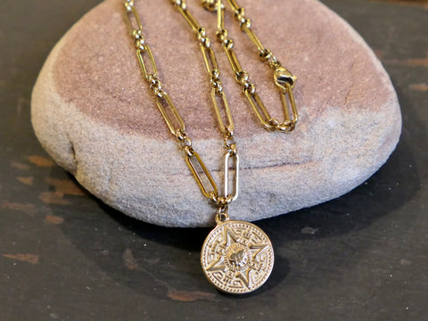 Aztec Coin Necklace