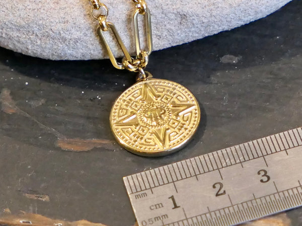 Aztec Coin Necklace