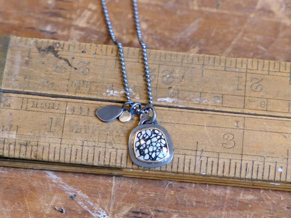 Black and Gold Charm Pendant