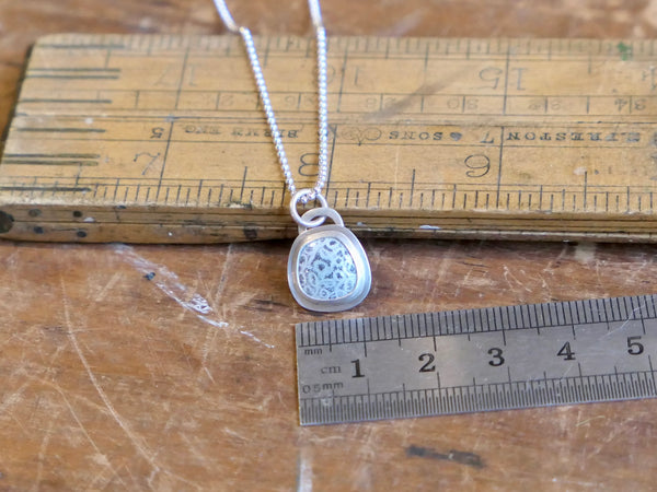Tiny Enamel Pendant